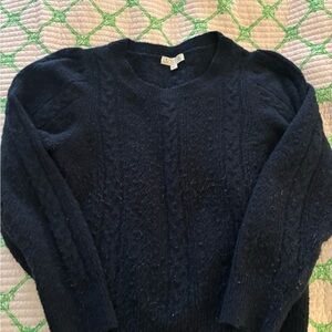 J. Crew woman’s  Navy Cable Knit Sweater